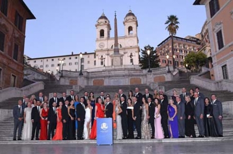 Team Europe e Team Usa a Piazza di Spagna