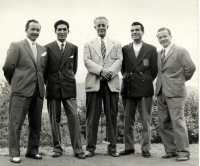 I "tre moschettieri" e il super maestro del golf italiano