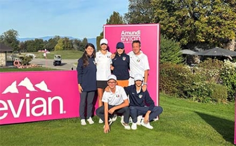 Il team azzurro all'Evian Jr Cup 