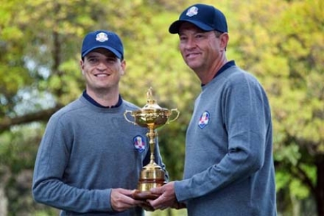 Zach Johnson e Davis Love III (credit Jim Watson/AFP – Getty Images)