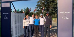 Il team azzurro con Alex Senoner