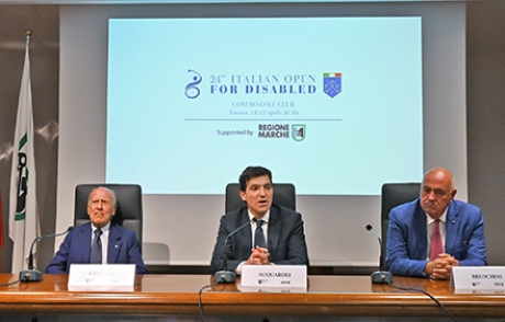 Da sinistra Franco Chimenti, Francesco Acquaroli e Marco Bruschini (credit foto Rillo, ufficio stampa Regione Marche)