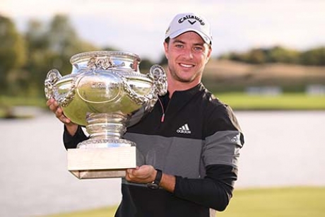 Guido Migliozzi con il trofeo (Getty Images)