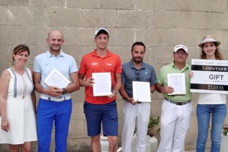 La squadra vincitrice della Pro Am dell’Acaya Open Dailies Total 1 