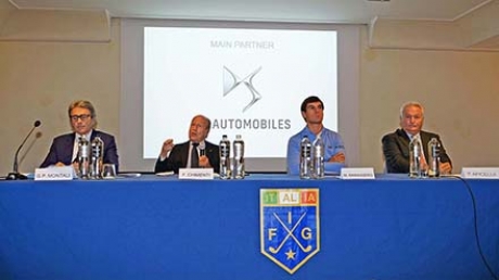 Da sinistra, Gian Paolo Montali, Franco Chimenti, Matteo Manassero, Pietro Apicella